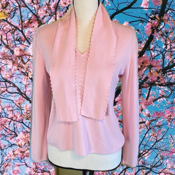 Cable & Gauge Tops Cable Gauge Pink V Neck Size Medium Poshmark